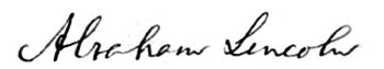 Abe Lincoln Signature